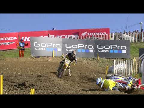 Fillip Bengtsson crash Race 3 MXoN France 2015