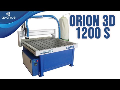 Router CNC ORION 3D 1200S, ideal para corte y grabado de varios materiales.