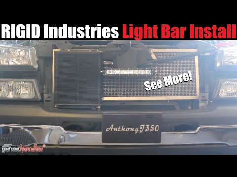 Builds: Silverado Rigid Industries Light Install and Demo (SR Series light bar) | AnthonyJ350