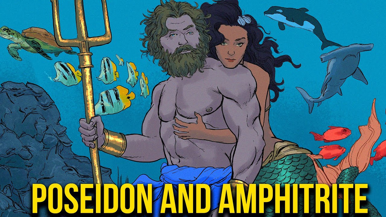 How Poseidon Met his Wife - Poseidon and Amphitrite - Animated Version - Greek Mythology