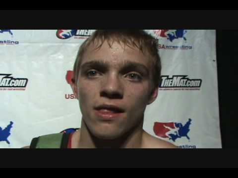 2009 Cadet National  98 pound Greco-Roman champion Nick Roberts of Pennsylvania