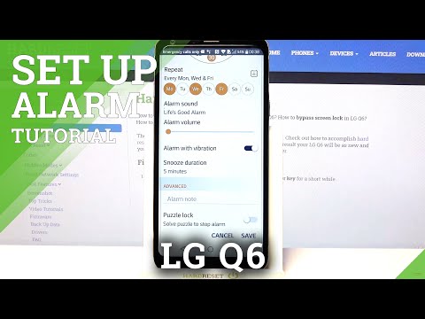 How to Personalize Alarm Clock on LG Q6 – Alarm Settings