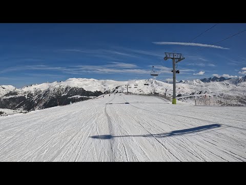 GRANDVALIRA (ANDORRA) - SOLDEU - EL TARTER - TOP DOWN (HEAD MOUNT) [4K] [60FPS]