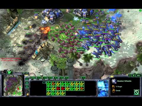 TvZ Mass Raven Build vs Roach/Ling/Baneling All-in - Starcraft 2 HotS
