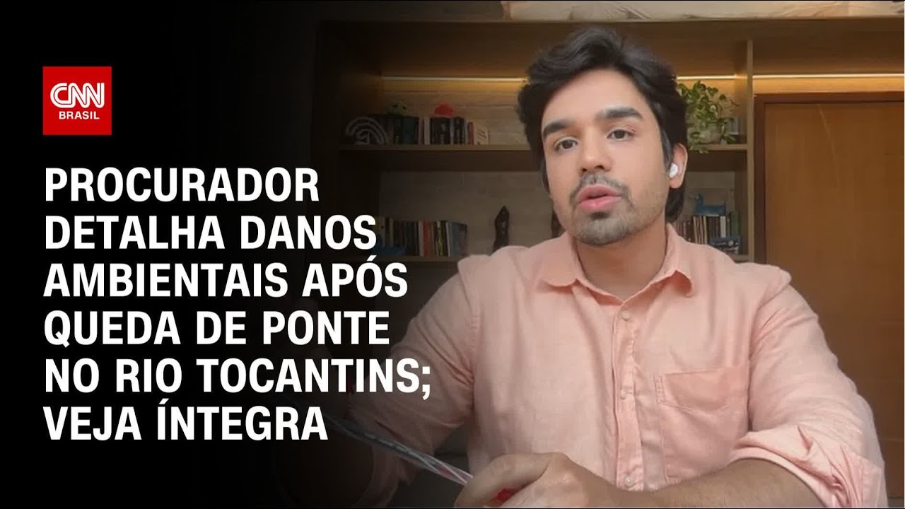 Procurador detalha danos ambientais após queda de ponte no Rio Tocantins; veja íntegra | CNN 360°