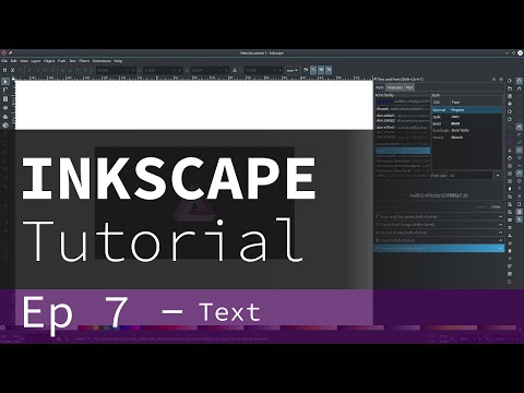 Inkscape tutorial Ep - 7 Text