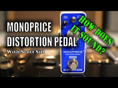 Monoprice Distortion Pedal  Blue/white image 5