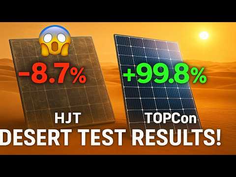 3 Jahre in der Wüste: Der Solarpanel-Test, der alle schockierte! 😱