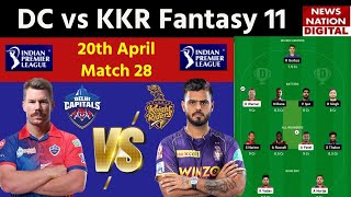 DC vs KKR IPL 2023 Dream 11 Prediction: Delhi vs Kolkata Best Dream 11 | Today Match Dream 11