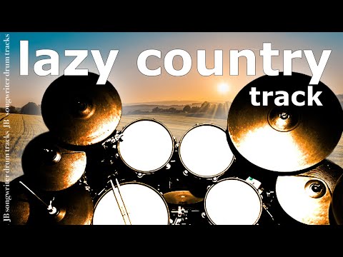 Lazy Country Drum Track 77 bpm 🥁 JB Drum Backing Track #130