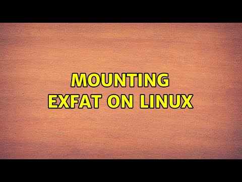 Mounting exFat on Linux