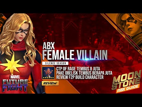 Moon Stone Abx Female Villain F2P Build Obelisk 180 - Marvel Future Fight Indonesia 🇮🇩