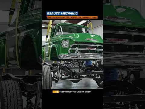 Restoring Abandoned 1955 Chevrolet 3100 "Task Force" Pickup #beautymechanic #motorcycle #restoration
