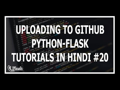 Hindi Uploading Flask Blog To GitHub Web Development Using Flask and Python 20