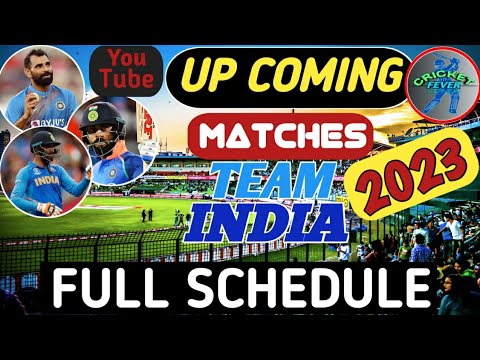 Team India Upcoming Matches 2023 Full Schedule // Indian Cricket Team ka Aane Wala Maches 2023....