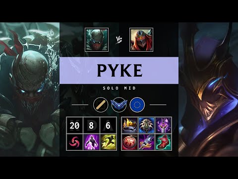 Pyke Mid vs Zed - EUW Diamond Patch 25.08