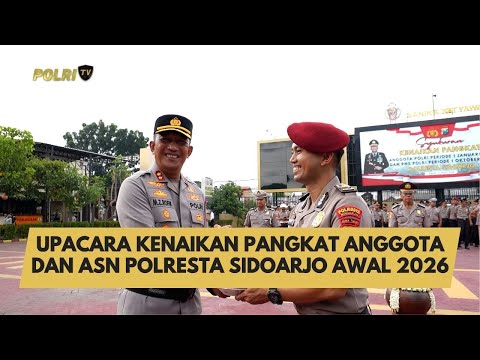 UPACARA KENAIKAN PANGKAT ANGGOTA DAN ASN POLRESTA SIDOARJO AWAL 2026