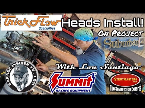 Lou Santiago Installs The Trick Flow Heads On The 1983 Chevy Suburban Project On Garage Insider TV