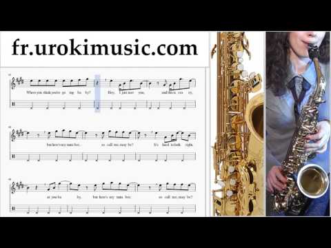 Cours de Saxophone Alto Carly Rae Jepsen - Call Me Maybe Tuto Partitions Partie#2 um-829