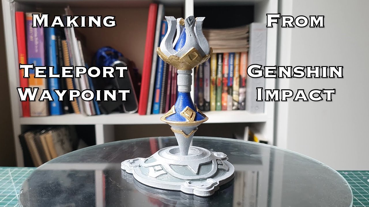 순간이동 웨이포인트 -- Genshin Impact -- 3D 인쇄 가능한 조각상 3D 프린트 모델
