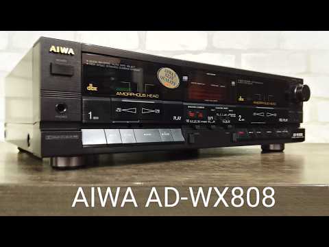 AIWA AD-WX808 Rare Vintage Dual Cassette Deck dbx Dolby HX Pro Warranty image 22