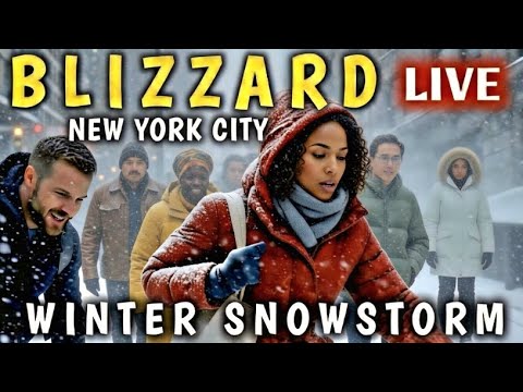 BLIZZARD of 2026 NYC LIVE ❄️ Heavy Snowstorm Whiteout hits New York City ❄️ Winter Storm walk NYC