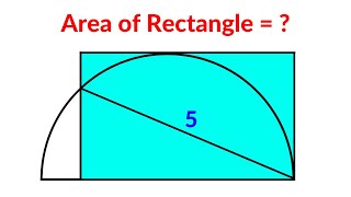 Find the area of the Rectangle | A Nice Geometry Problem