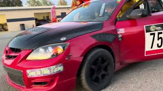 Firefighters respond to a structure fire Buttonwillow raceway California 24 hours of lemons in Mazda