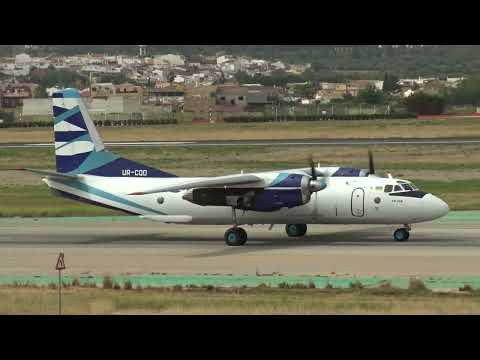 Vulkan Air Antonov An-26B UR-CQD Take Off Malaga LEMG