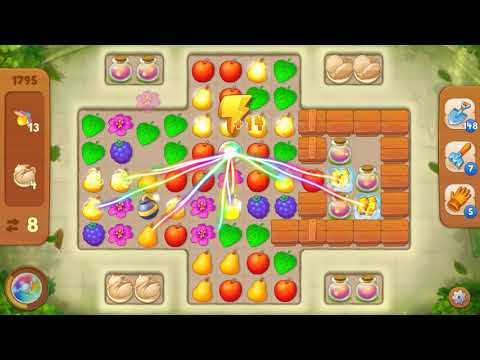 Gardenscapes Area 8 Day 5 Hard Level 1795 Bonsai Tree Level 7 of 20