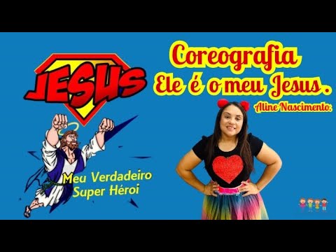 ELE É MEU JESUS - Aline Nascimento - Coreografia - por @tiatatyfamily@AlineforKids