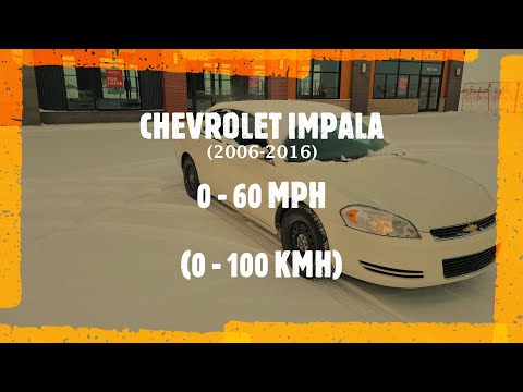Chevrolet Impala 0-60 mph (0-100 kmh) 3.5L V6