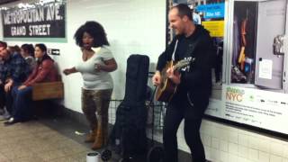 Subway performers -- I wanna dance with somebody