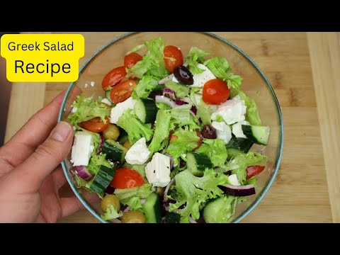 How to Make Authentic Greek Feta Cheese Salad (Greek Salad Recipe)