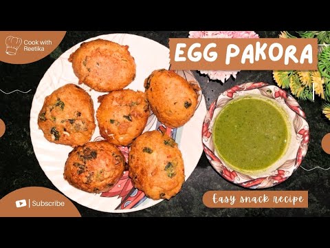 Tasty Egg Pakoda Recipe | Simple and Quick Evening Snack | Cook with reetika