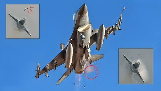Incredible Moment F-16 Records Bird Strike That Destroys Typhoon Fighter Canopy