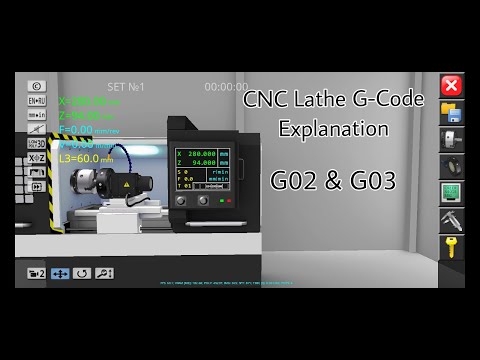 CNC Lathe G-Code Explanation #02 || G02 & G03 (circular interpolation)