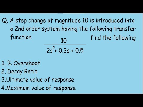 Second Order Systems |Process Dynamics & Control|