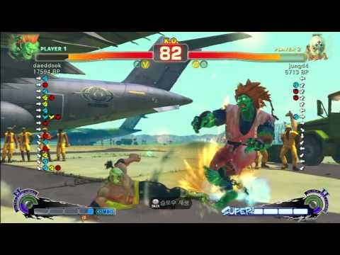 SSF4 Rank Match  daeddook (BL)  vs  jung44 (EF)