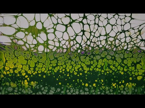 (409) ACRYLIC POURING - Swipe Technique and Mixing of Paint Using a Scale FLUID ART