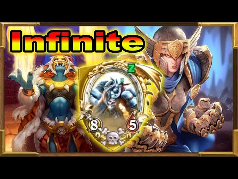 Hearthstone: Infinite Da Undatakah With Taunt On The Board Combo With Vanguard and Immortal Prelate