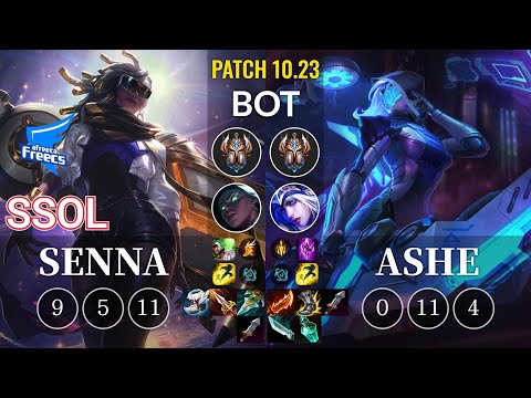 AF SSol Senna vs Ashe Bot - KR Patch 10.23