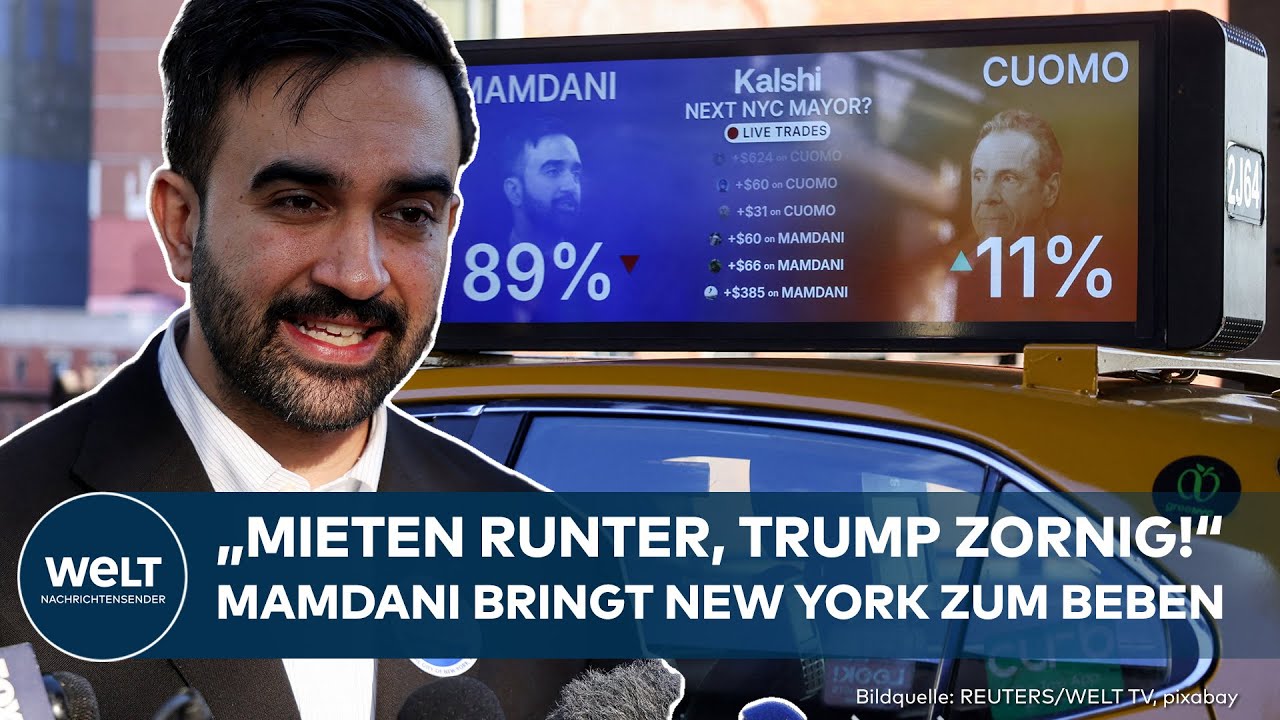 USA: Präsident Donald Trump wütend! Zohran Mamdani will New York erobern!