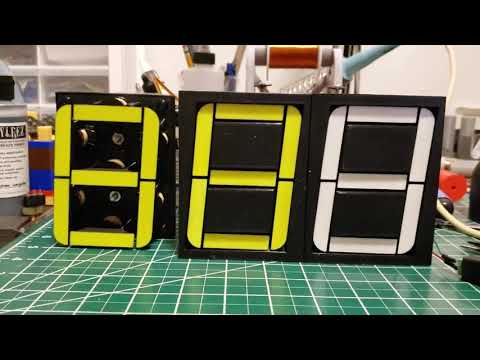 Click Digit. 3D printed 7 Segment Display