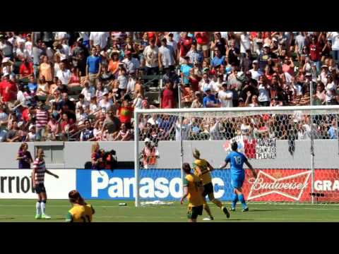 Heather O'Reilly's Shoots Over the Goal