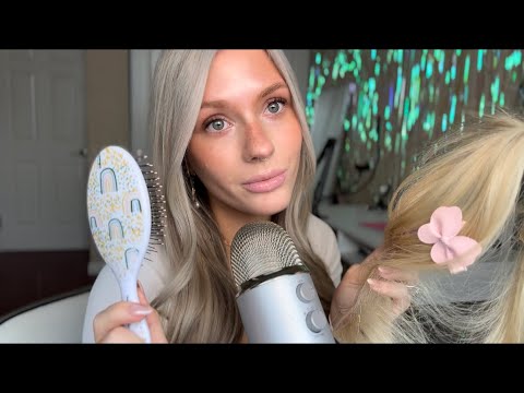 ASMR| Girl in Back of Class Plays With Your Hair (Close Whisper, Hair Sounds, & Billy!)