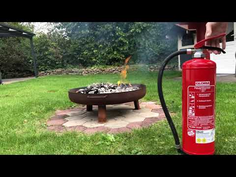 GLORIA Wi 6 EN - Feuerlöscher - Test - Auslösung Wasserlöscher