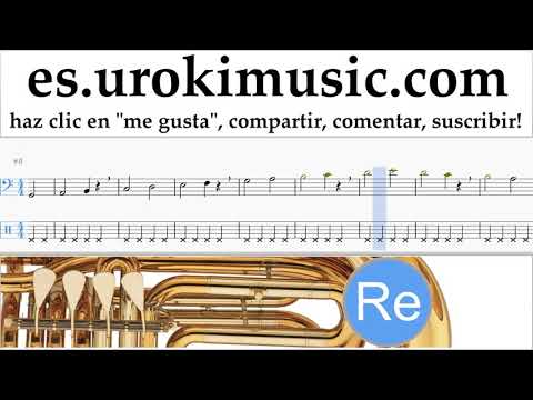 Tutorial de Tuba Shakira - Me Enamoré Clases Notas Parte#1 um-i927