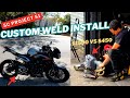2024 Triumph Street Triple RS 765 SC Project S1 Exhaust Custom Weld Install