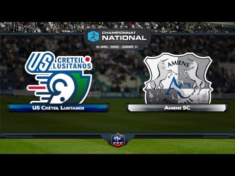 Championnat National - 31ème journée : US Créteil - Amiens SC